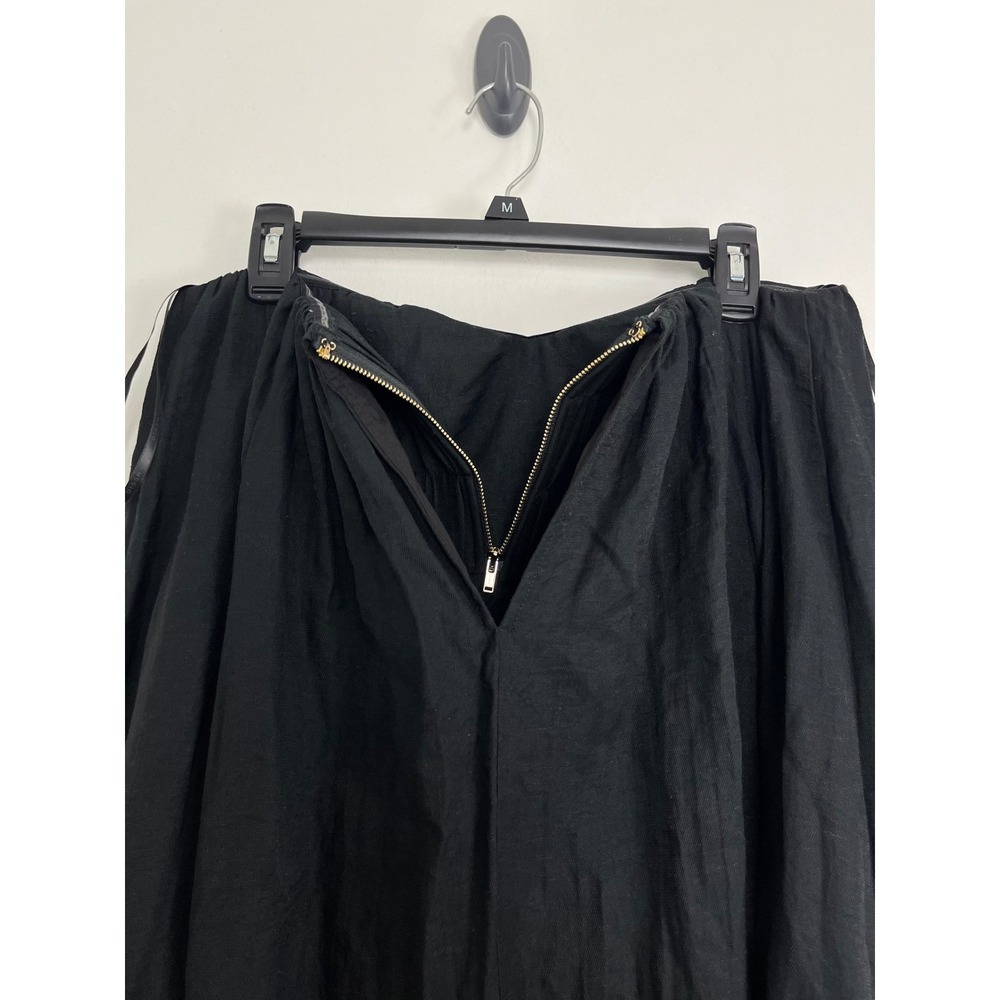 DISSH Shaniya Minimalist Strapless Maxi Dress Womens 8 Black Linen DNP11368 - Picture 5 of 9